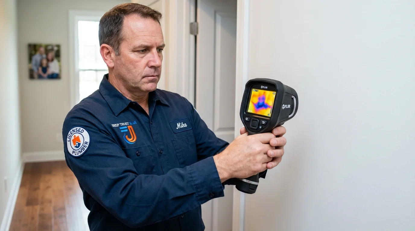 Thermal imaging leak detection by Johns Plumbing LLC in Tuscaloosa